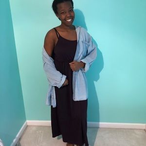 Dark purple summery dress